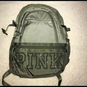NWT PINK Olive Green Backpack